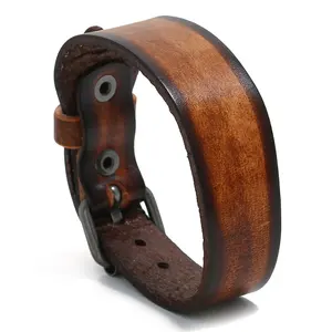 HP Leather Bracelet For Men Personalized Men's Cowhide Bracelets For Men Wholesale