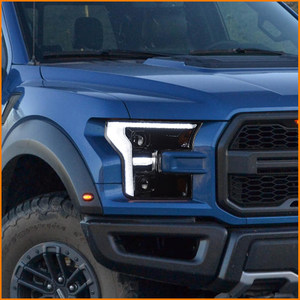 ไฟหน้าโปรเจคเตอร์คู่ LED DRL สำหรับ <span class=keywords><strong>Ford</strong></span> F150 ปี 2015-<span class=keywords><strong>2020</strong></span> อัพเกรดสไตล์ปี 2021 รุ่น Raptor <span class=keywords><strong>XL</strong></span> XLT โครงสีดำ อุปกรณ์ตกแต่งรถยนต์ - Product Image 5