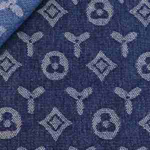 प्रीमियम 10 औंस हेवीवेट बुना हुआ डेनिम 70% कपास 30% पॉली गैर-खिंचाव नीले काले पर्यावरण के अनुकूल असबाब विच सुविधा - Product Image 6