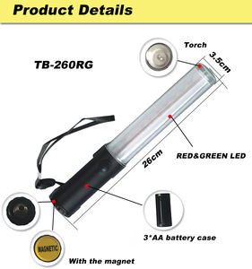 ポータブル赤と緑の led ストロボ交通制御バトン交通コマンド - Product Image 3