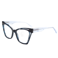 Visualmate vente en gros de lunettes de haute qualité montures oeil de chat classique élégant femmes acétate cadre lunettes mode lunettes