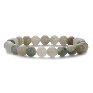 <span class=keywords><strong>Bracciale</strong></span> con perline in pietra naturale per <span class=keywords><strong>donna</strong></span> e uomo, <span class=keywords><strong>ametista</strong></span>, cristallo di quarzo, acquamarina, giada, agata, braccialetto elastico. - Product Image 5
