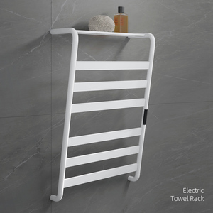 Radiateur électrique de salle de bain mural en acier inoxydable intelligent Séchage chauffant Supports noirs de haute qualité Chauffe-serviettes - Product Image 1