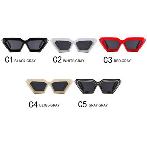 Nouvelles lunettes de soleil œil de chat noires rétro tendance, design de luxe, style Y2K, marque personnalisée, lunettes de soleil vintage pour femmes - Product Image 3