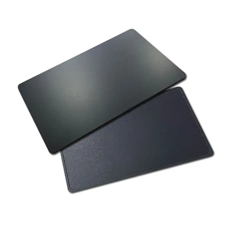 عرض ساخن من المصنع بطاقات تجارية معدنية قابلة لالطباعة من كلوريد البولي فينيل RFID معدنية فارغة