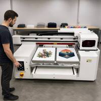 Imprimante DTG double station 8 couleurs CMYK RGBO A2 I3200 haute vitesse pour impression numérique de t-shirts