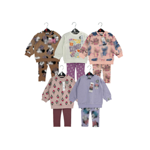 Bộ quần áo bé gái mới về, phong cách boutique, thu đông, bộ đồ thể thao dễ thương, đáng yêu, dành cho bé gái từ 6-36 tháng tuổi, bộ 2 món - Product Image 1