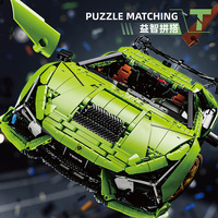 Nouvelle voiture de sport technique T5046, hypercar, blocs de construction, véhicule rapide, briques, puzzle, jouet éducatif, cadeau de Noël pour enfants