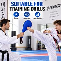 Cible de frappe en cuir personnalisée OEM, souple, protectrice et durable pour l'entraînement de MMA, de kickboxing et de gym