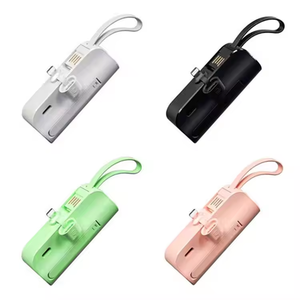 Cargador portátil Powerbank con cable Carga rápida Mini Capsule Power Bank5000 MAh para <span class=keywords><strong>iPhone</strong></span> - Product Image 6