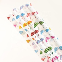 Pailles réutilisables en plastique PP avec motif de patte de chat mignon, rose et noir, motif empreinte de patte, écologiques, pour gobelets, vente en gros