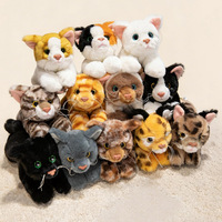 Boneka Kucing Realistis OEM ODM Custom Grosir, Boneka Kucing Lembut dan Bulu Halus untuk Hadiah Anak & Pecinta Kucing