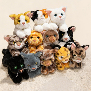 Peluche de <span class=keywords><strong>Gato</strong></span> Realista Personalizado OEM ODM, Peluche Suave y Esponjoso para Niños y Amantes de los Gatos, Venta al Por Mayor - Product Image 1