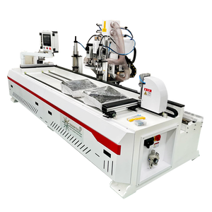 스마텍 목재 힌지 보링 수평 CNC 드릴링 머신 <span class=keywords><strong>3</strong></span>축 <span class=keywords><strong>4</strong></span>헤드 스핀들 고효율 델타 제어 엔진 모터 - Product Image 2