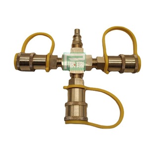 1 4 Inch Copper Air Hose <b>Quick</b> <b>Connector</b> Fitting For RV Replacement Repair Universal Fit - Product Image 5