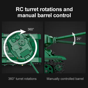 Cada C61072W 1/35 WW2 <span class=keywords><strong>T34</strong></span> RC Blocs de construction de chars de combat de guerre moyenne Modèle en briques - Product Image 4