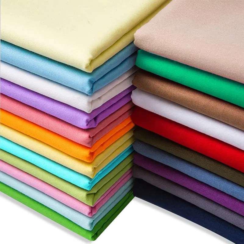 Haoyu textile Polycotton cotton 65/35 108/58 supplier Solid Poly Cotton fabric Per Meter/Yard