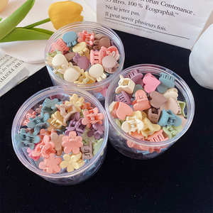 Trẻ em phim hoạt hình nhỏ hoa nhỏ Clip tóc bị hỏng tóc bên bangs Clip thỏ hình trái tim tóc Claw Cô Gái Tóc phụ kiện - Product Image 2