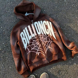 Sudadera Premium para Hombre con Cierre de Cremallera, Personalizable, Transpirable, Bordada, Estilo Urbano, Oversize, 100% Algodón - Product Image 3