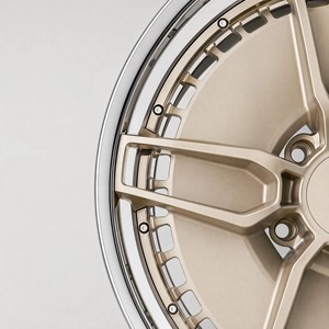 Jantes en alliage forgé sur mesure 3 pièces 22x10J 5x114.3 à bord chromé profond pour Porsche <span class=keywords><strong>Taycan</strong></span>, BMW M5, Lexus LS – Légères et robustes - Product Image 3
