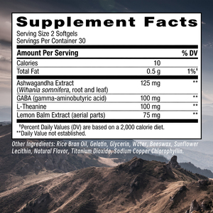 High Quality Stress Softgels Ashwagandha and L Theanine Support Muscle Function Lemon Balm Softgels - Product Image 2