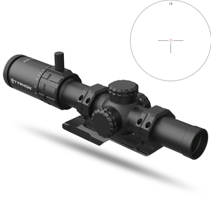 Mira Telescópica TYPHON 1-6x24IR SFP LPVO de Segundo Plano Focal con Retícula Iluminada en Rojo, Tubo de 30 mm de Diámetro, Miras Ópticas de Gran Angular para Caza - Product Image 1