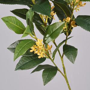 Meng Jie Artificial Osmanthus Branches <b>Vase</b> <b>Flowers</b> Plastic Wire Greenery Home Decor Wedding Props - Product Image 4
