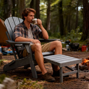 Sedie Adirondack Moderne dalla Cina, Sedia a Dondolo da Giardino Resistente per Interni ed Esterni - Product Image 5