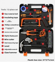 Juego de Herramientas Manuales Multifuncionales para el Hogar, con Caja de Herramientas Resistente, Personalización OEM/ODM para Reparación de Automóviles, Venta al Por Mayor
