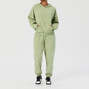 <span class=keywords><strong>2023</strong></span> femmes C47 automne <span class=keywords><strong>hiver</strong></span> à capuche ample sport loisirs pull ensemble rembourré cent poches brodé motif cheville pour - Product Image 6