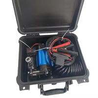 Compresseur d'air pour voiture tout-terrain avec boîte en plastique, gonfleur de pneus de voiture monocylindre