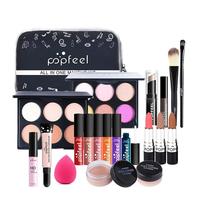 Coffret de Maquillage 20 Styles : Fard à Paupières, Rouge à Lèvres, Crayon à Sourcils, Gloss, Pinceaux, Poudre, Vernis à Ongles, avec Trousse de Maquillage