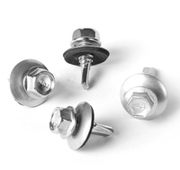 Vis autotaraudeuses hexagonales ST4.2*22 avec rondelle en caoutchouc DIN7504K, finition zinc, personnalisables en gros pour toiture