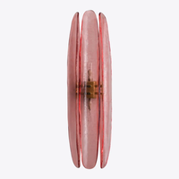 Applique murale moderne en cristal K9 chinois, fer et LED E26, motif Dahlia rose transparent