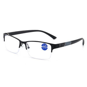 Bisagra de metal clásica para <span class=keywords><strong>presbicia</strong></span>, <span class=keywords><strong>gafas</strong></span> de media montura a la moda, con luz azul y gruesas - Product Image 3