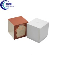 Caja de Regalo Rígida de Papel Recubierto Vintage Navideño con Impresión de Logotipo, Caja de Embalaje Artesanal para Productos de Perfumería