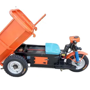 Long life time 1100W Electric Three-wheeled Dumper Site Concrete Mortar Truck Elevator Access To Small Tricycles for loading