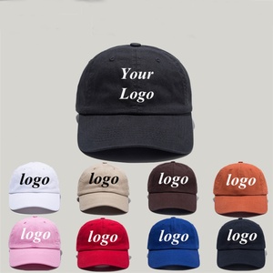 Casquettes de baseball ajustables de couleur unie avec logo personnalisé Casquette de baseball unisexe en coton pour printemps et été avec broderie et impression - Product Image 1