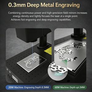 Macchina <span class=keywords><strong>per</strong></span> Incisione Laser a Fibra Raycus Max 20W/30W, <span class=keywords><strong>per</strong></span> Acciaio Inox, Alluminio, Gioielli in Oro, Targhette, Mini Marcatore da Tavolo - Product Image 5