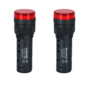 Sweideer <span class=keywords><strong>22mm</strong></span> 12V <span class=keywords><strong>24V</strong></span> 110V 220V 380V màu đỏ màu xanh lá cây màu vàng màu xanh <span class=keywords><strong>LED</strong></span> chỉ số ánh sáng tín hiệu ánh sáng cho các thiết bị cơ khí - Product Image 6