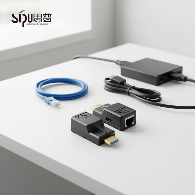 SIPU RJ45 CAT6a Ethernet Converter with Extender 60M Quick Data Transfer 4K 2K In-Stock Ready hdmi to Rj45 Best Selling