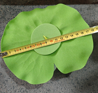 Fleurs artificielles de lotus et de nénuphar de 18 cm pour la décoration de bassin, en plastique, technique de gaufrage