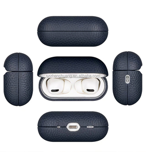 Étui de protection en cuir premium entièrement enveloppant pour écouteurs, personnalisable en gros, pour <span class=keywords><strong>AirPods</strong></span> Pro 2 / <span class=keywords><strong>AirPods</strong></span> Pro 3 - Product Image 5