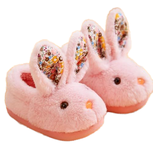 Vente en gros de pantoufles en peluche de lapin à grandes oreilles personnalisées, chaussures d'<span class=keywords><strong>anime</strong></span> cartoon, pantoufles cool pour la maison, chat mignon en peluche pour femmes - Product Image 2