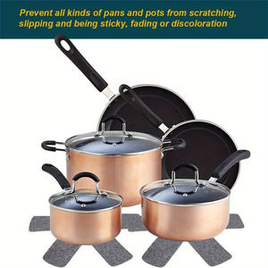 Set di 3 Divisori per Pentole Impilabili, Protezione per Pentole in 3 Diverse Dimensioni, per Separare e Proteggere Utensili da Cucina - Product Image 5