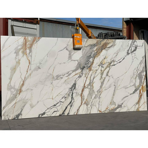 Trung Quốc Nhà máy trực tiếp cắt-to-kích thước Zero silica grey Vàng calacatta đá cẩm thạch sứ thạch anh đá tủ bếp Countertop - Product Image 6