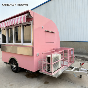 OEM Retro Coffee Serving Cart Hot Truck For Factory Direct Sale Mobile Kitchen <b>Hotdog</b> BBQ Food Trailers - Product Image 4