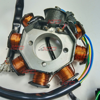 KTD CG125 CG150 Motocicleta Motor Magneto Gerador Stator Coil Assembly Alta qualidade 8 polos Placa de bobina do estator para motocicleta