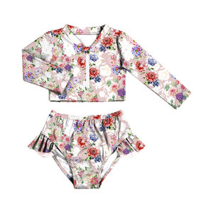 Maillot de bain pour bébé fille Yiwu Yiyuan Garment 2022, motif floral, adorable maillot de bain pour petite fille, maillot de bain personnalisé pour enfants, bikini pour filles - Product Image 2