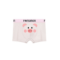 Sous-vêtement en coton respirant chaud pour couple Boxer taille moyenne pour homme avec tissu tricoté à motif imprimé animal mignon
